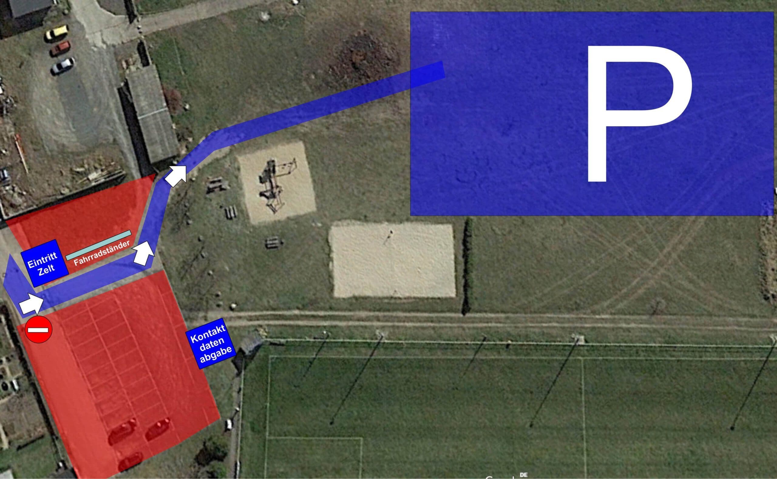 Anfahrtsplan Sportplatz Trebitz